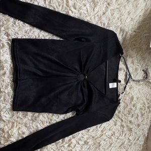 Ribbed Black long sleeve